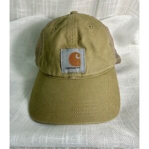 Carhartt  Khaki Cap/Hat Snap back Mesh unisex one size fits most